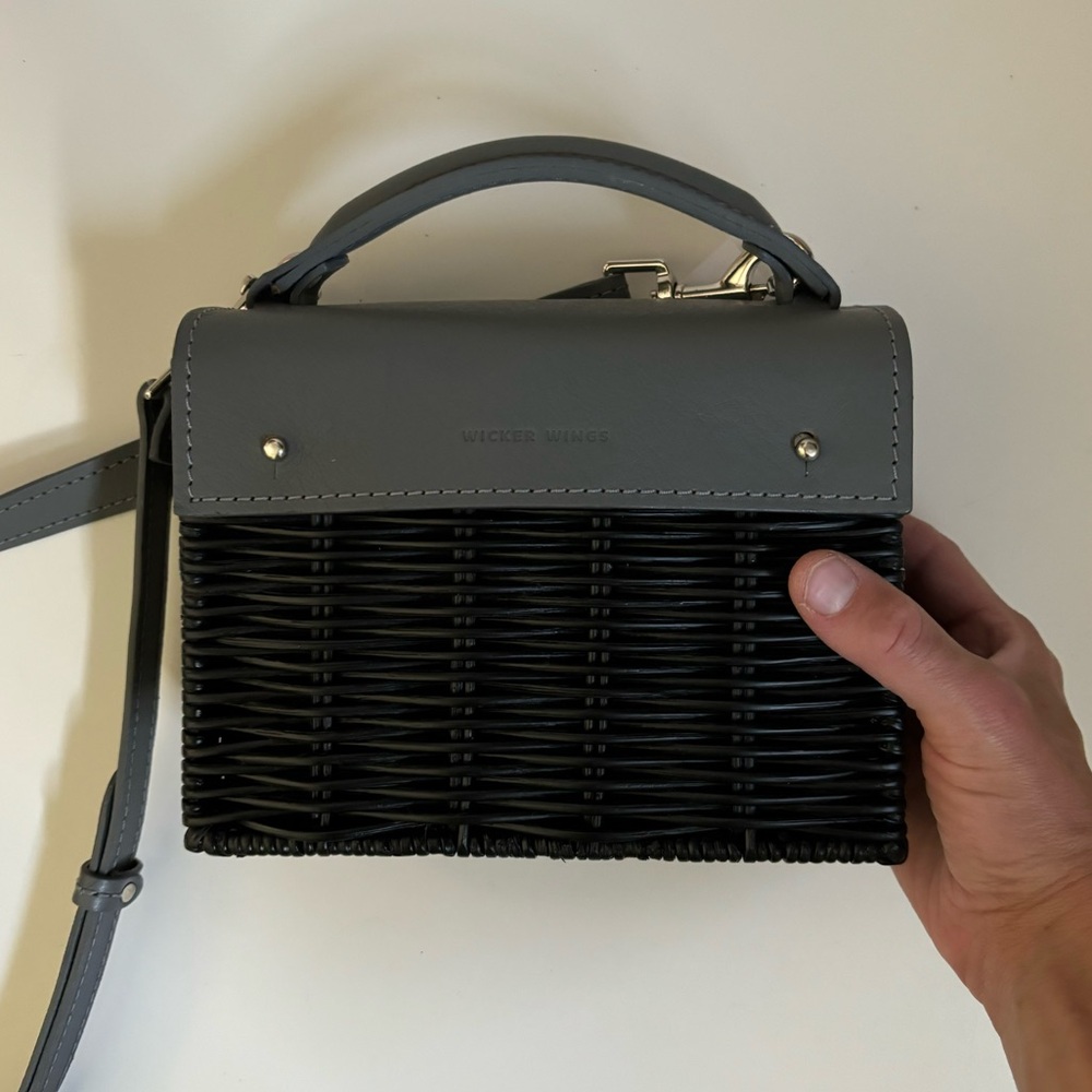 Wicker Wings Black and Storm Mini Kuai Bag